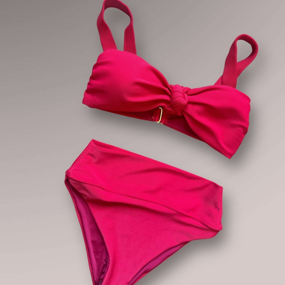 Beach Riot Ribbed Bikini Set Holiday Red - Picture 8 of 11